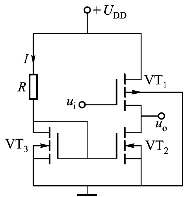 图示电路中，说法正确的是（）。 A、和构成差分对电路B、、和构成多级放大器C、CD组态放大器D、CS