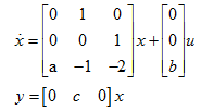 已知系统的状态方程和输出方程分别为  下面论述正确的是（）