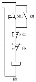 由“起保停”继电接触器控制线路如图b所示，那么“起保停”电路的逻辑运算代数式为（）。 