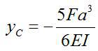 图示梁的弯曲刚度EI为常量，则该超静定梁截面C的挠度值为（）。 