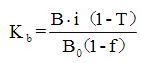 债券的资金成本Kb的计算公式为： 其中：B为债券面值，i为票面利率，T代表所得税税率，B0为发行价代
