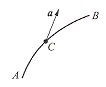 质点从A向B做曲线运动,其速度逐渐减小.在下图中,正确地表示质点在点C时的加速度的图形为