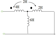 图所示电路的端口等效电感为（）。 