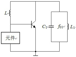 三端式振荡器如图所示，f01是LC并联谐振回路的谐振频率，方框中的元件类型和振荡频率fg的范围是（）