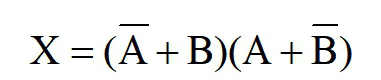 分析阵列图，在以下选项中可以正确表示X（A,B)逻辑关系的表达式有 