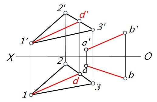 下列各图中，直线和平面不平行的是（）
