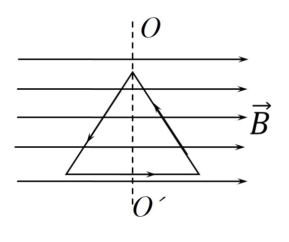 如图所示，在均匀磁场[图]中有一边长为2a的等边三角形...如图所示，在均匀磁场中有一边长为2a的等
