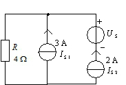 图 示 电 路 中 ，电 压 源 Us=30V，Is1=3A，Is2=2A，问：图示电路中的电源 哪