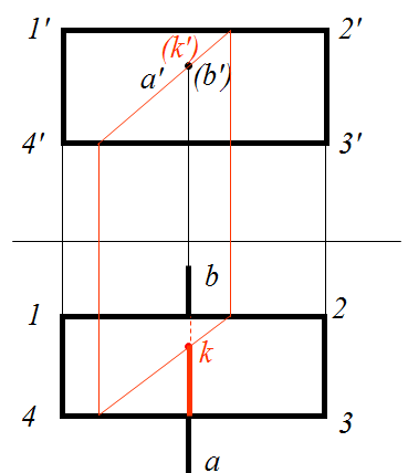 下图直线AB与平面ⅠⅡⅢⅣ相交的两面投影是否正确 [图]...下图直线AB与平面ⅠⅡⅢⅣ相交的两面投