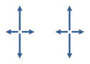 如果用箭头的长短来表示材料上某点在该方向上力学性能指标的量值，以下的（）表达的是均匀且各向同性的材料
