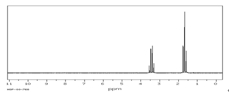 某化合物分子式为C2H5Br，其H-NMR谱图中位于高场的氢为（）。 