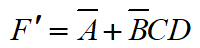 逻辑代数式[图]的对偶式为[图]。对吗？...逻辑代数式的对偶式为。对吗？