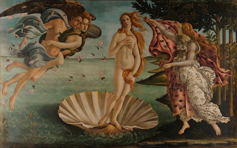 【单选题】以下作品中,是文艺复兴时期第一幅大型的描绘真人大小的女性裸体的布面油画的是: