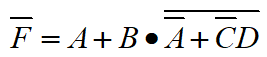 逻辑代数式的反演式为（）。