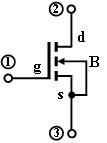 N沟道增强型MOS管，测得三个电极①②③的电位分别为4V、8V、12V，已知MOS管工作在恒流区，则