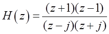 已知某离散系统的零极点图如下图所示，则其系统函数等于（）。 