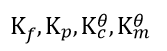 下列平衡常数中,均无量纲的是（)