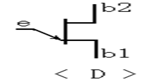 从下列图形符号中选出全控型电力电子器件的图形符号填在括号内（）