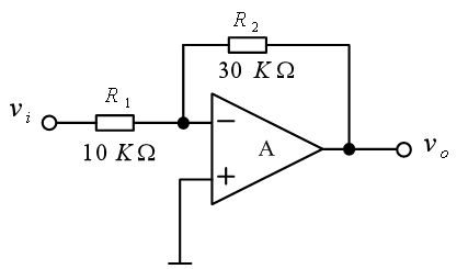 图示的电路中，设A为理想运放，该电路的输入电阻为（）。 