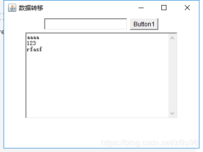 设计一个如下图所示的GUI程序，要求用户按下“Button1”...设计一个如下图所示的GUI程序，