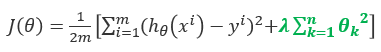 线性回归中计算损失函数时加入正则化项后的表达式为 则下列说法正确的有A、等号右边第一项的目标是使模型