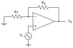 This op-amp is connected as a（n) _______. [图]A、in.