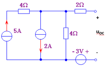 【单选题】求图中所示电路的戴维南等效电路参数Uoc和等效电阻RO？
