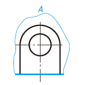 关于右侧形体的A向局部视图，下列说法错误的是：A、此种画法是正确的。B、此种画法是正确的。C、以上两