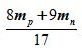 已知的质量为MO，设单个质子的质量为mp , 单个中子的质量为mn ，则的 平均质量 =【 】