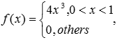 设随机变量X的概率密度为 则使得F{X ＞ a} = F{X ＜ a}成立，则a为().