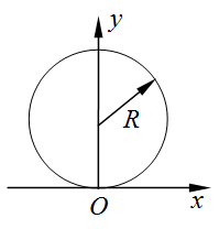 一质点在如图所示的坐标平面内作圆周运动，有一力作用在质点上。在该质点从坐标原点运动到位置过程中，力对