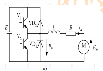 在如图所示的电流可逆斩波电路中，由V1和VD1作为开关器件构成的斩波电路是哪一种？ 