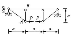 图示结构AB杆轴力为（）。 A、B、0C、D、