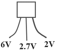 在晶体管放大电路中，测得三个晶体管的各个电极的对地静态电位如图所示，请判断下列哪个说法是正确的？