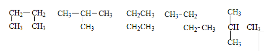 下列结构简式所代表的有机物数目是（）个。