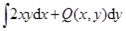 设函数具有一阶连续偏导数，曲线积分与路径无关，且对任意实数恒有，则函数为（）.