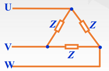 如下图所示，三相负载属于 联结方式。 [图]...如下图所示，三相负载属于 联结方式。 