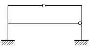 图中所示结构的超静定次数为：（）。 