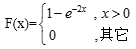 已知随机变量X的分布函数为 ，则X的均值和方差分别为A、E(X)=2, D(X)=4B、E(X)=4