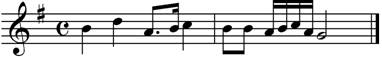 将下列乐谱重新记谱（音符不动,用改换谱号、调号的方法向上移高小三度)的是: 