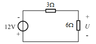 如图所示电路中的电压U=8V。[图]...如图所示电路中的电压U=8V。