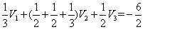 如图所示，用节点电位法列写的节点2的方程应为 （） 
