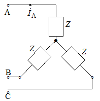 【填空题】图示对称三相星形联接电路中,若已知Z=110[图]...【填空题】图示对称三相星形联接电路