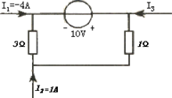 如图所示的电路中,电流I3为()。 