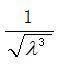 已知一粒子在一维空间运动，其定态波函数为：     则归一化常数A为：(A取正实数)