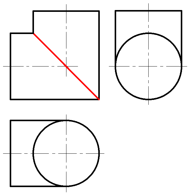 下列两等直径圆柱相贯线求解正确的是 