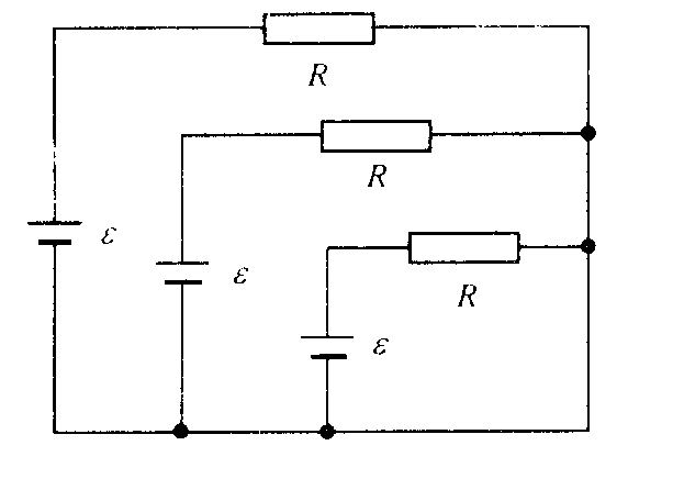 如图1所示电路，其可列出独立的电流方程和回路电压方程的数目为