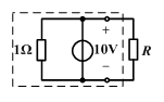 电路如下图所示，对负载R而言，虚线框中的电路可以等效为（） 