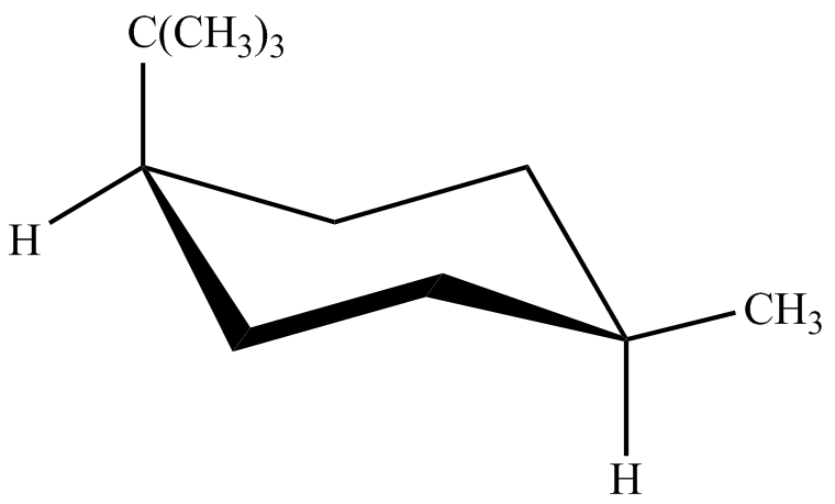 顺-1-甲基-4-叔丁基环己烷的稳定构象是