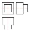 1.根据物体的一个视图,补画其它视图以确定物体的空间形状（）。